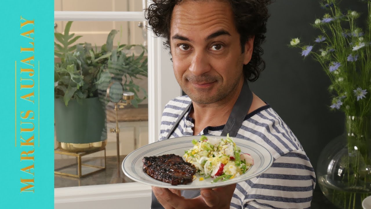 Grillad fläskkarré med potatissallad | Markus Aujalay