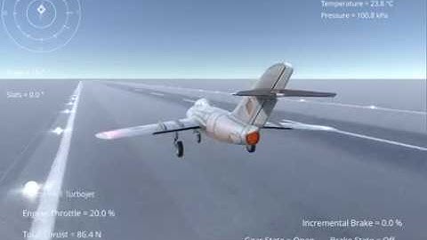 Silantro Unity3d Flight Simulator: Mig-15 Fighter Full Flight Test