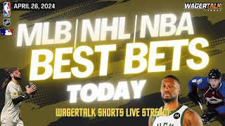 Free Picks & Predictions for MLB | NBA + NHL Playoff BEST BETS: April 26