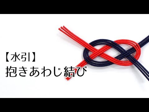 水引 抱きあわじ結び Youtube