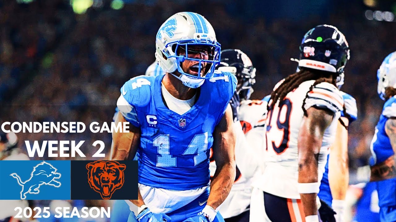 Lions vs Bears 2025 Week 2 Condensed Game | NFL Highlights