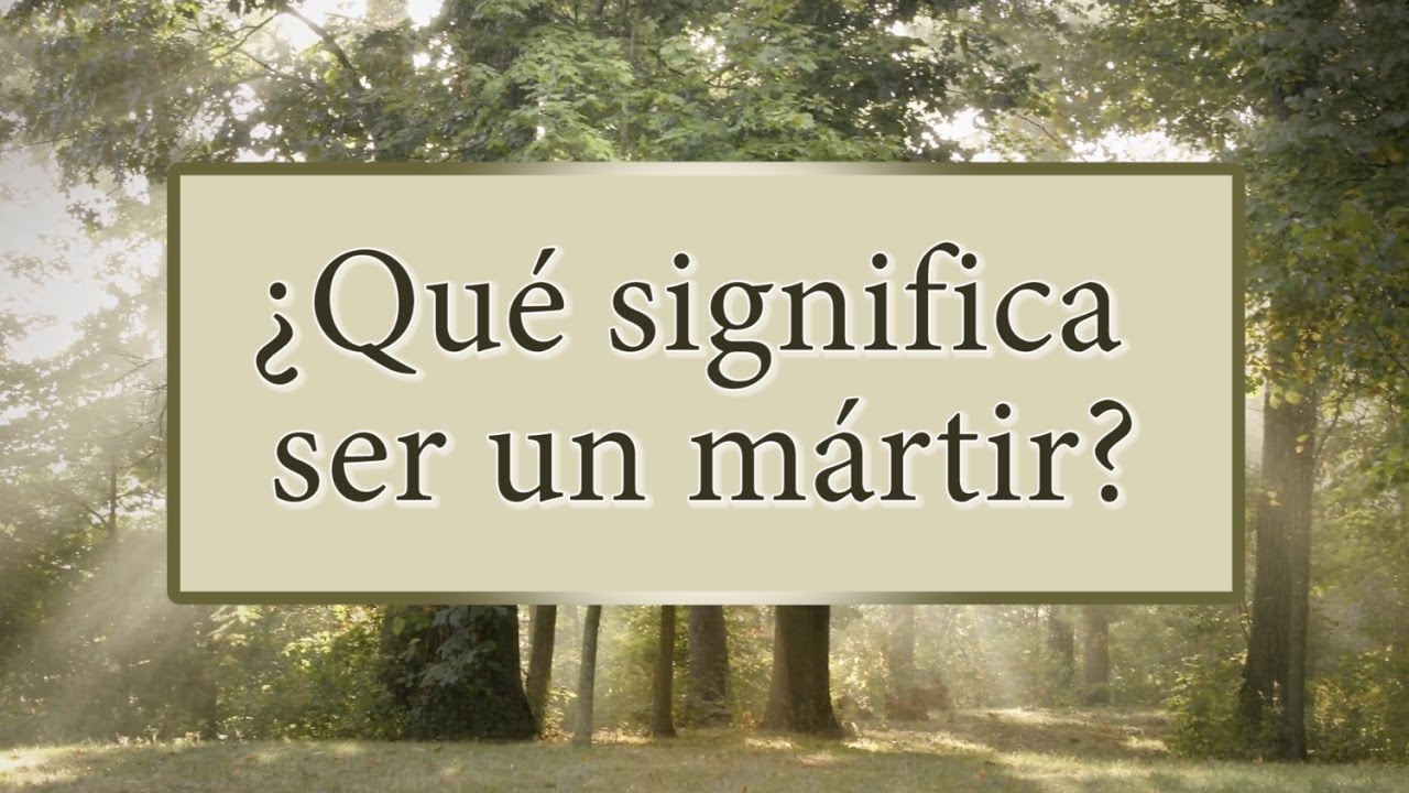 ¿Qué significa ser un Mártir? KnoWhy #1 - YouTube