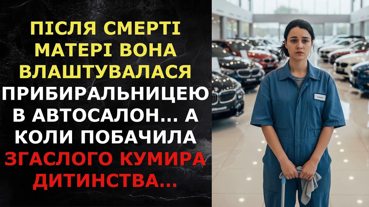 Після смерті матері вона влаштувалася прибиральницею в автосалон… А коли побачила кумира дитинства…