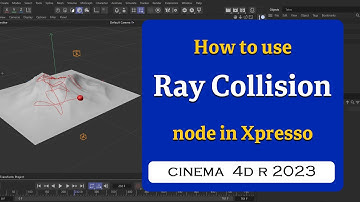 How to use the Ray Collision node in Xpresso in Cinema 4D 2023  @MaxonVFX​