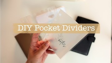 DIY Laminated Top Loading/Pocket Dividers (For Ring Planners and Traveler