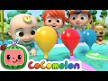 Toy Balloon Car Race + More Cocomelon Songs For Kids | Kids Cartoons & Nursery Rhymes | Moonbug Kids