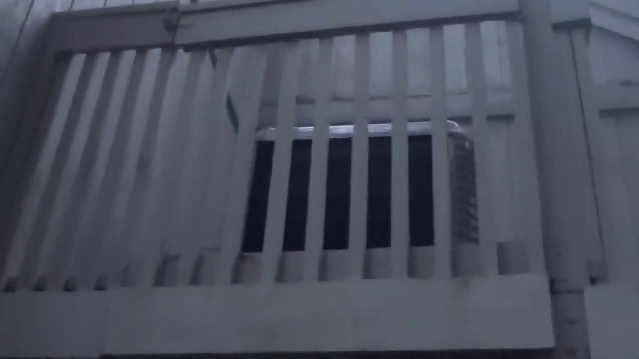 Oddly installed Heil heat pump at our rented beach house