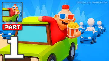 Drive In Cinema Manager - Gameplay Walkthrough Part 1 - Movie Night Lot Builder (iOS, Android)