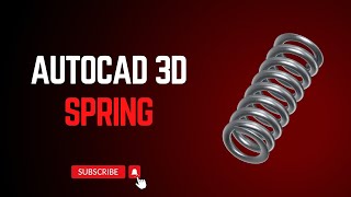 How to Design 3D Spring in AutoCAD  | TechTutorials