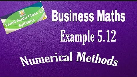 12th Business Maths Example 5.12