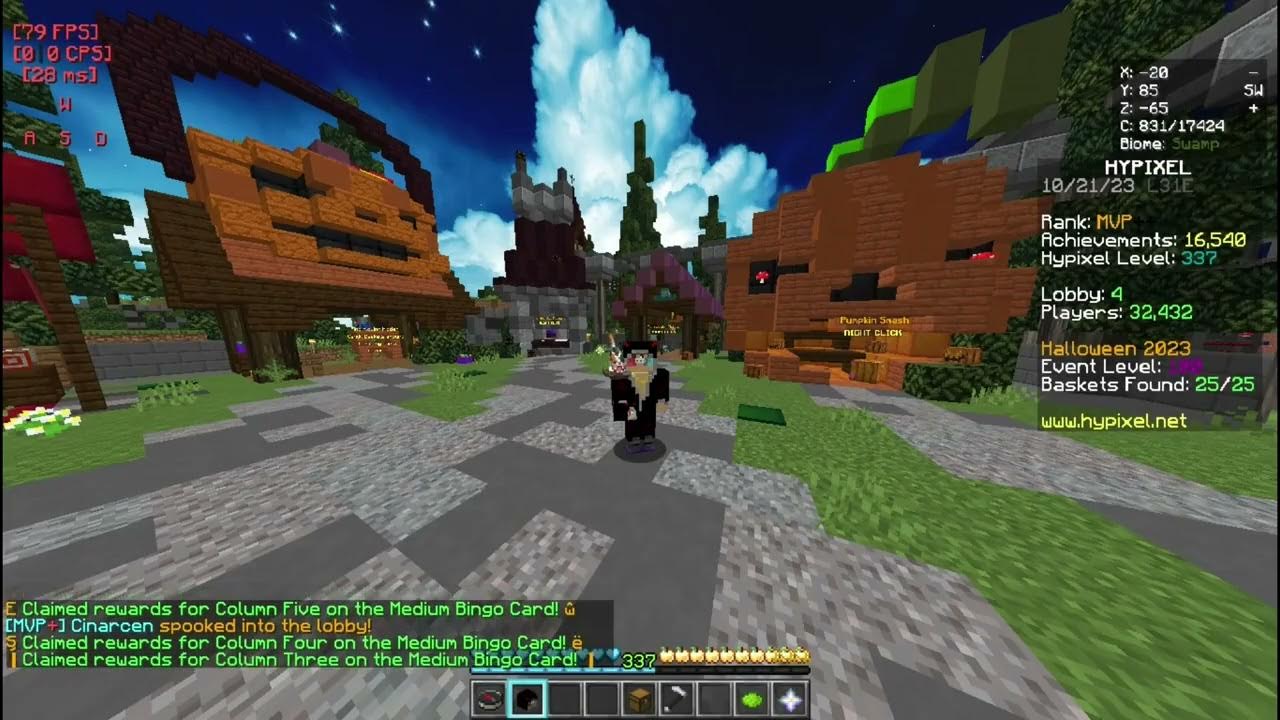 Claiming all Hypixel Halloween Bingo Rewards at once! ;D YouTube
