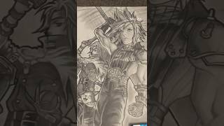 Legally Blind Artist Draws Pro Final Fantasy VII Picture #art #finalfantasy #visuallyimpaired