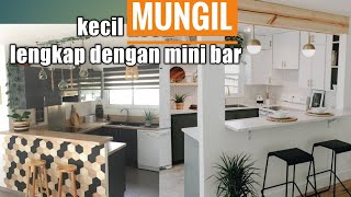 Dapur Minimalis Mungil Ada Mini Bar nya