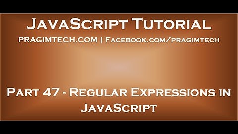 Uso de expresiones regulares en JavaScript