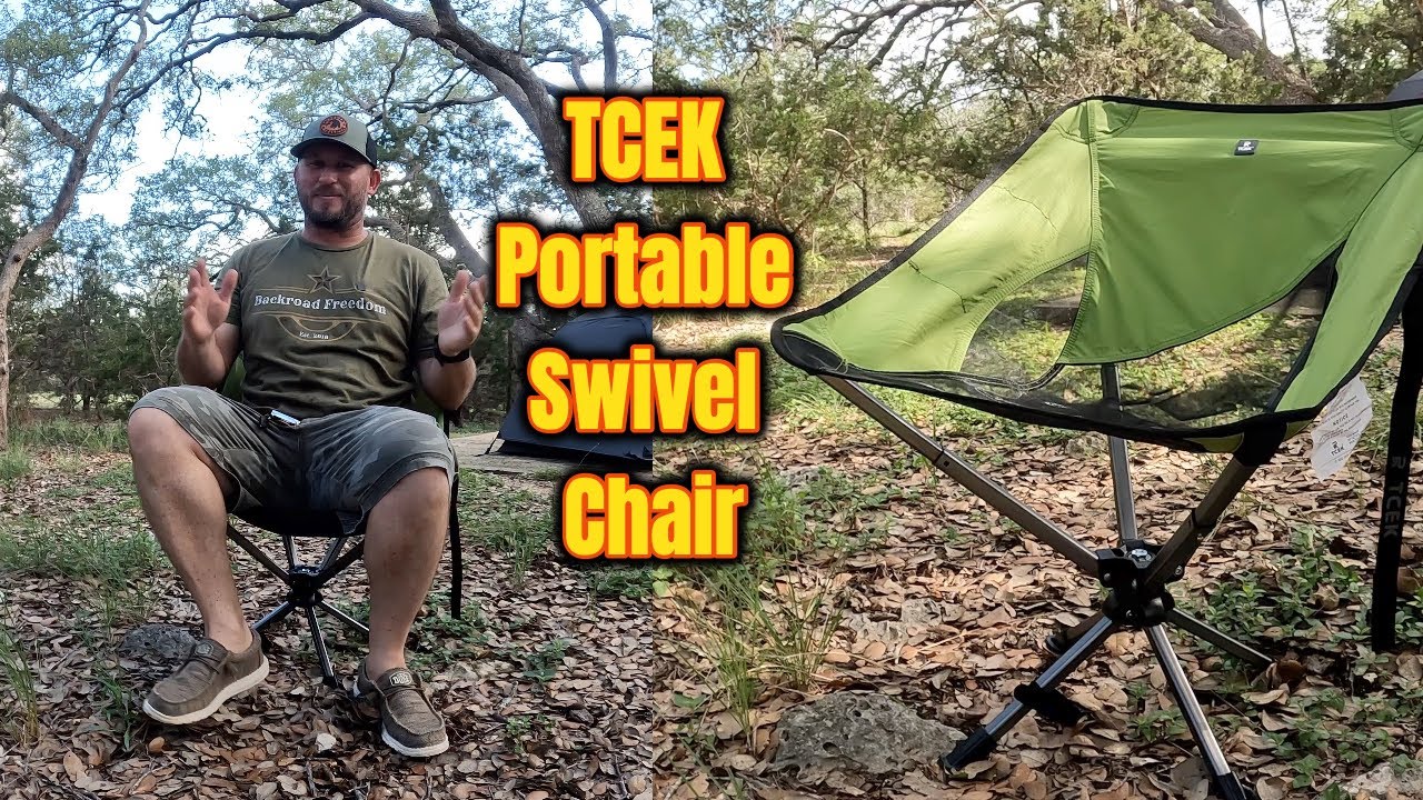 TCEK Portable Swivel Camping Chair