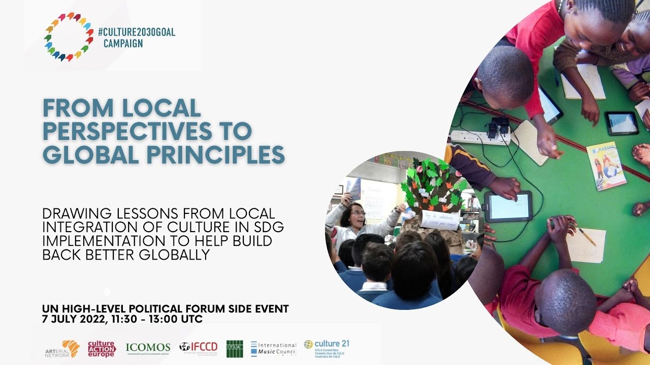 From local perspectives to global principles: Culture2030Goal side ...