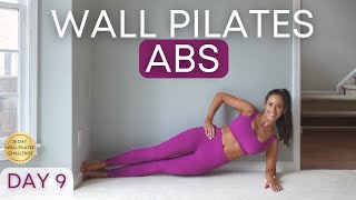 28 Day Wall Pilates Challenge Day 9 | Wall Pilates Ab Workout