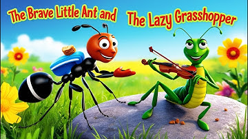 Kids Stories | The Brave Little Ant And The Lazy Grasshopper | Bedtime Stories For Children