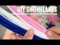 Снежинки из синельной проволоки, простые снежинки из синельной проволоки, DIY snowflakes ❄❄❄