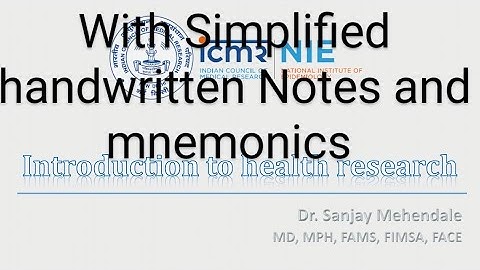 BCBR 01.Introduction to Health Research (QUESTIONS and answers, FAQ, Mnemonics) Bengali