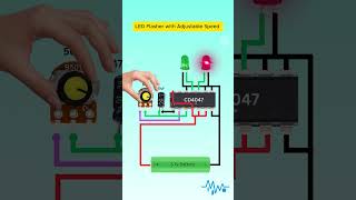 LED Flip Flop Circuit | Adjustable Speed