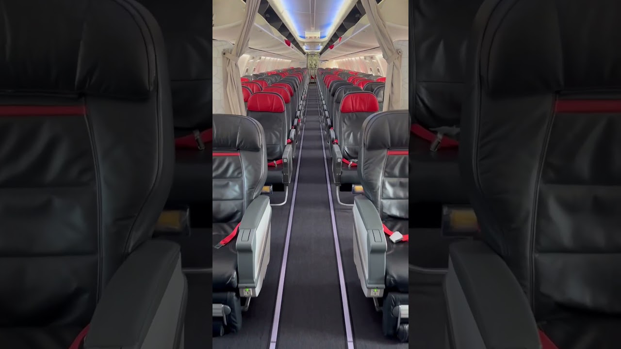 Inside of Turkish Airlines Airbus A320 