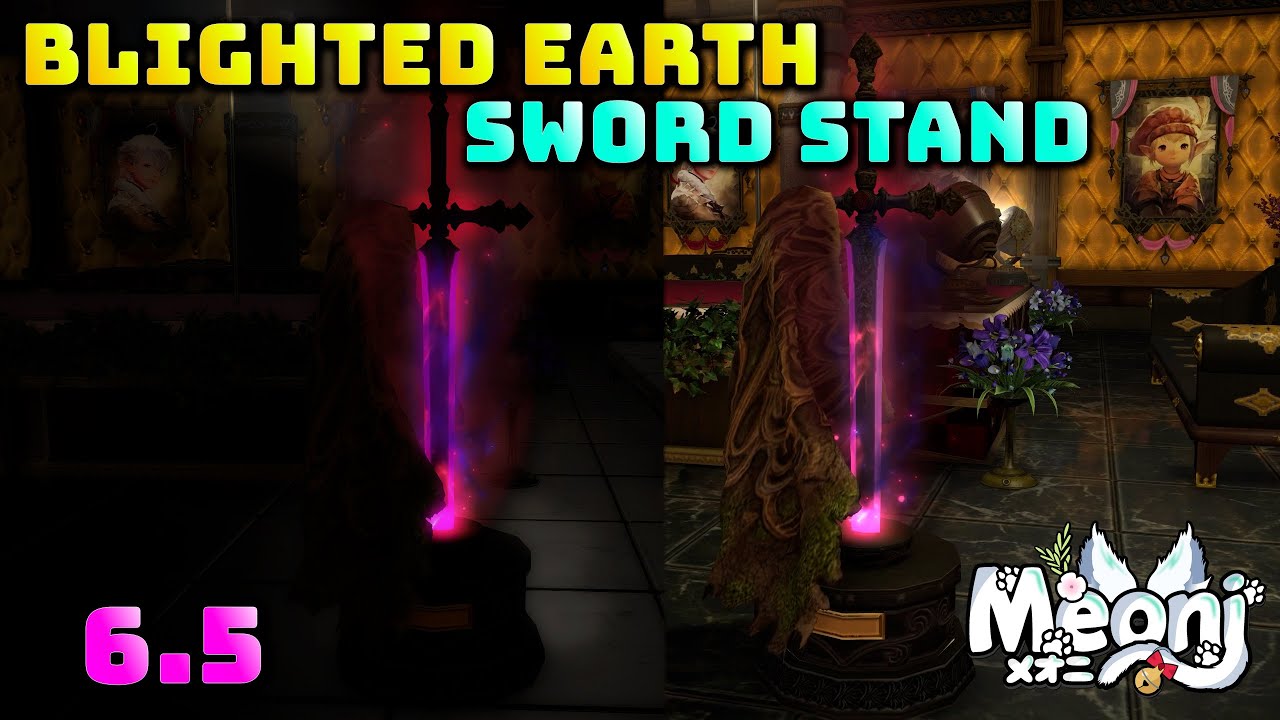 FFXIV Blighted Earth Sword Stand 6.5 Housing YouTube