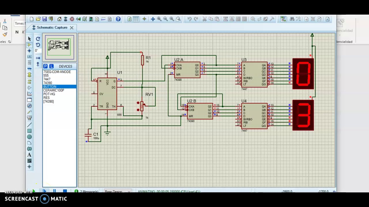 Fisica Electronica_ Contador ascendente de 0 a 99 - YouTube