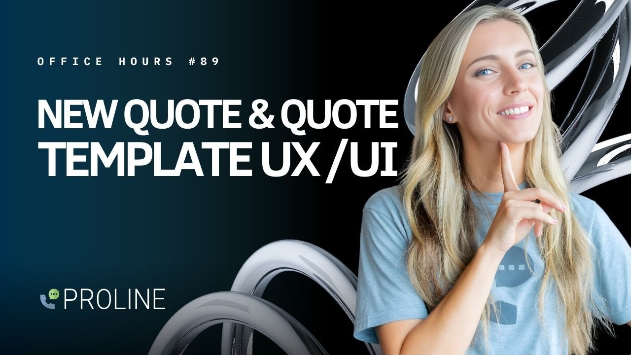 New Quote & Quote Template UX/UI | Office Hours #89 - YouTube