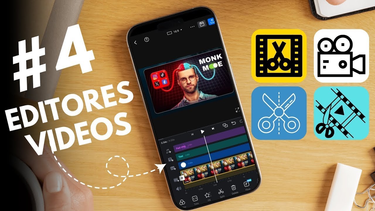 Top 5 Mejores EDITORES de VIDEOS para IPHONE GRATIS 2025 ✅