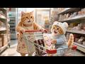 Mama Cat & Ginger Kitten Secretly Make Valentine Chocolates to Surprise Papa Cat 💝🍫🐾