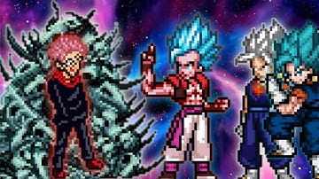 Sukuna King OP(New) VS Vegito OP & Gogtea OP & Vegito SSB OP in Jump Force Mugen