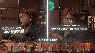 Fictic Editz Like Text Animation In Alight Motion (+Preset)