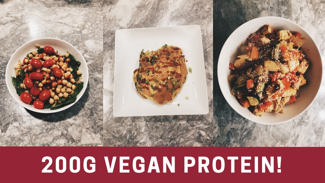 200 Grams Protein Vegan (What I Eat) YouTube