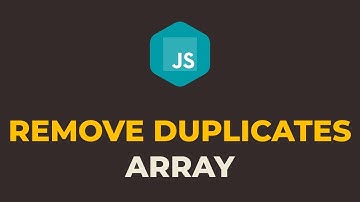 How to Remove Duplicate Elements from Array in Javascript
