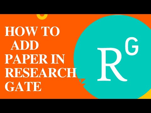 researchgate add paper