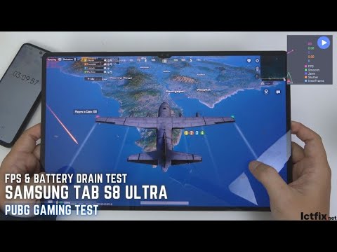 Samsung Tab S8 Ultra PUBG Mobile Gaming test | Snapdragon 8 Gen 1, 120Hz Display