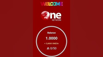 One Network! New app similar to Pi network, Bee Network, Eagle Network and TimeStope! Join now!
