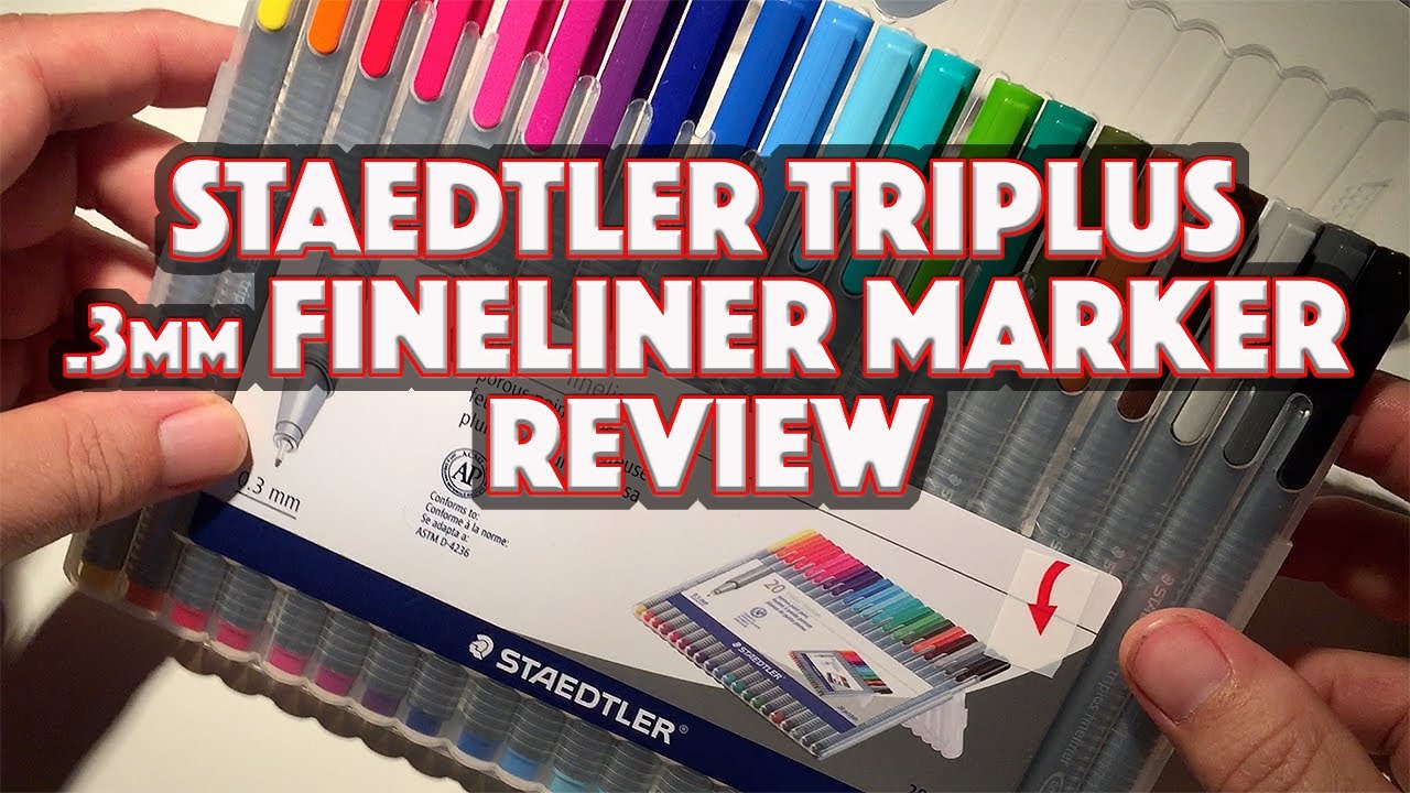 Staedtler Triplus Fineliner 60 Colored Pens Swatch Template DIY