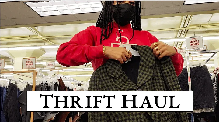 Come Thrift with Me | Thriftmas Day 7 |Styling Try-on Haul |  Model Image