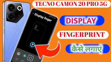 Tecno camon 20 pro 5g display fingerprint setting/Tecno camon 20 pro 5g fingerprint screen lock