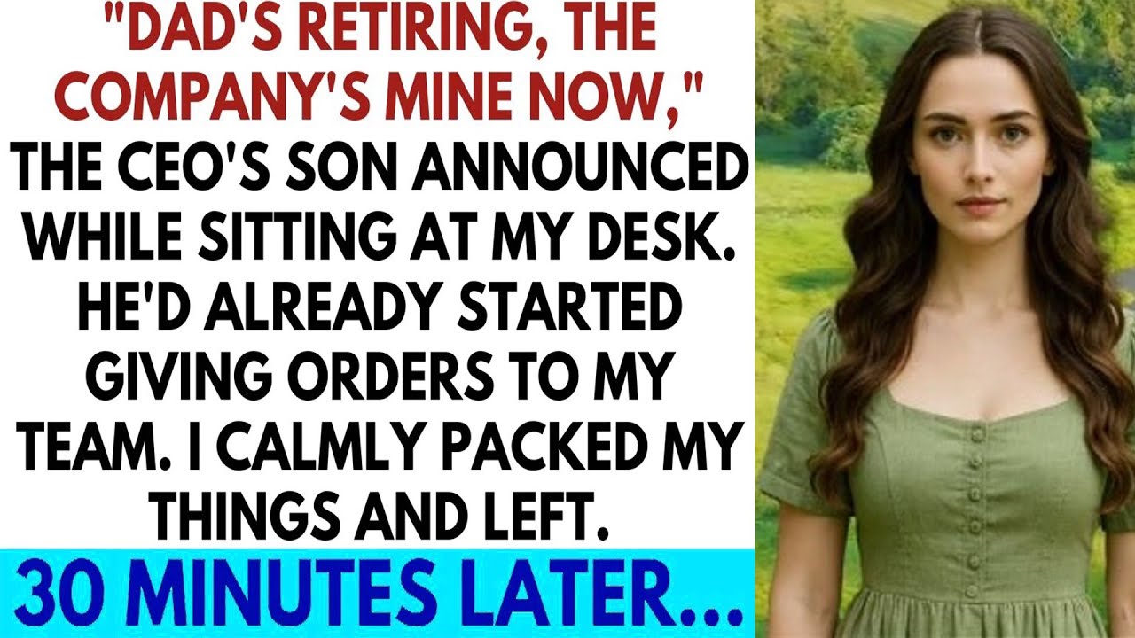 “When the Heir Tried to Steal the Company: A CFO’s Quiet Revenge Against Corporate Greed”