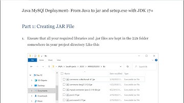 Java MySQL Deployment pt 1 & 2 from java to jar to setup exe JDK17+