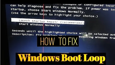 Windows Boot loop solution - Fix