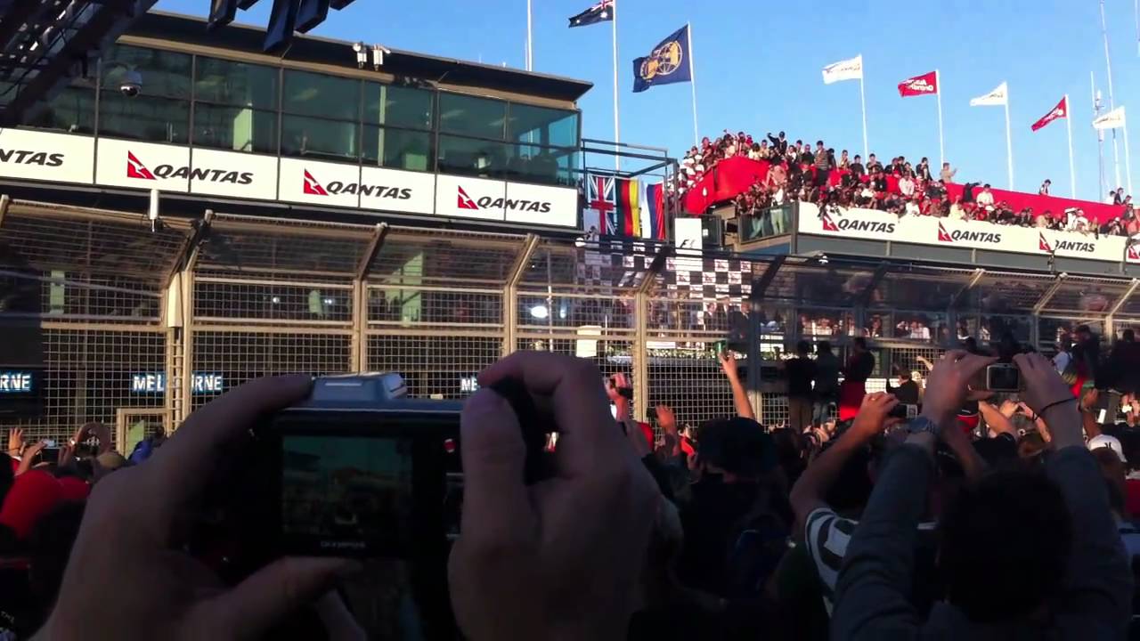 2011 Australian Formula 1 Grand Prix: Podium celebration ...