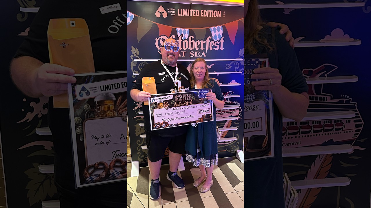 $25k Win on the Carnival Limited Edition Casino Event Cruise