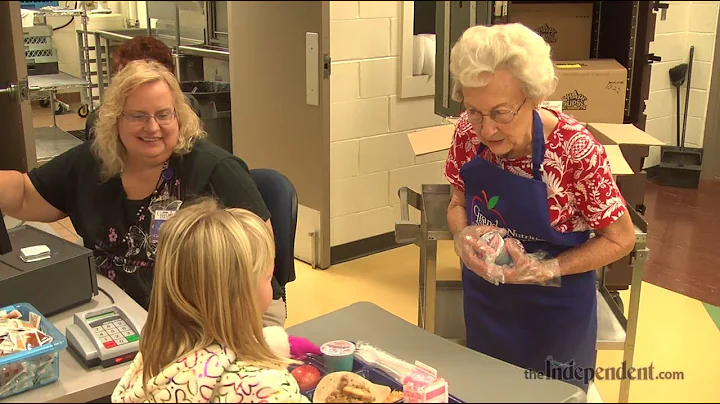 Engleman Elementary Lunch Staff Member Turns 90