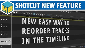 Shotcut - A quick look at the new track reordering feature