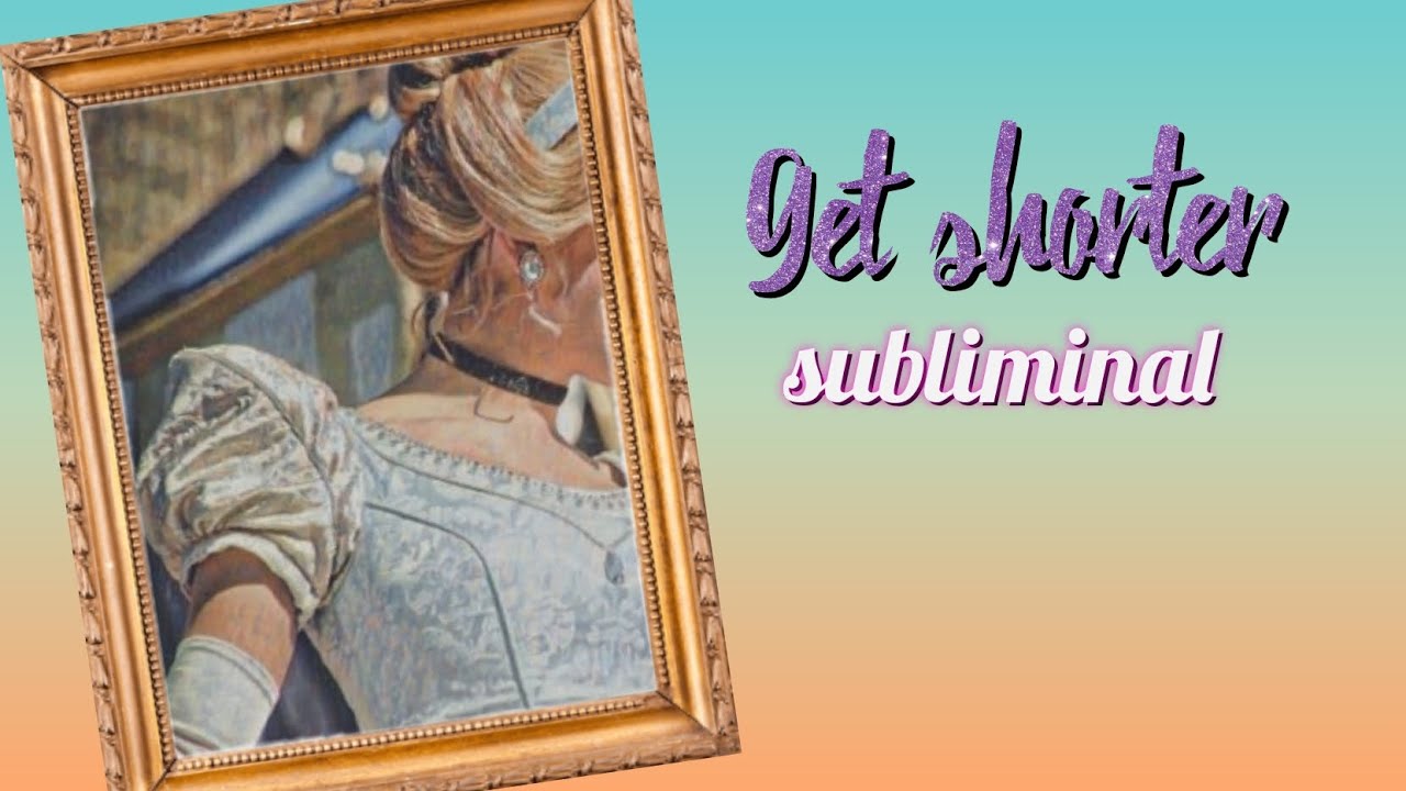 Уменьшение роста саблиминал𓆉