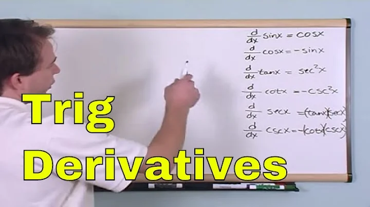Lesson 4 - Derivatives Of Trig Functions (Calculus 1 Tutor)